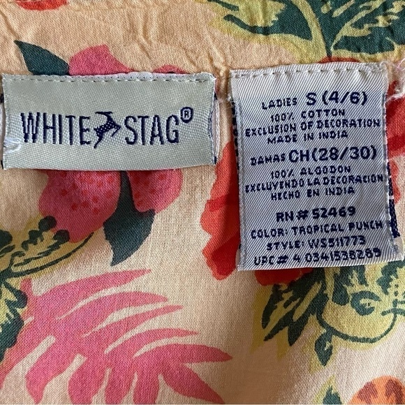 WHITE STAG-BUTTON FRONT SLEEVELESS TOP-SIZE SMALL 4/6 - Picture 8 of 8